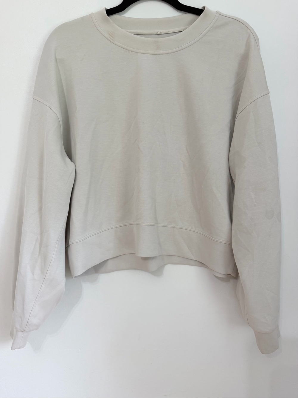 Lululemon Softstreme Perfectly Oversized Cropped Crew size 8